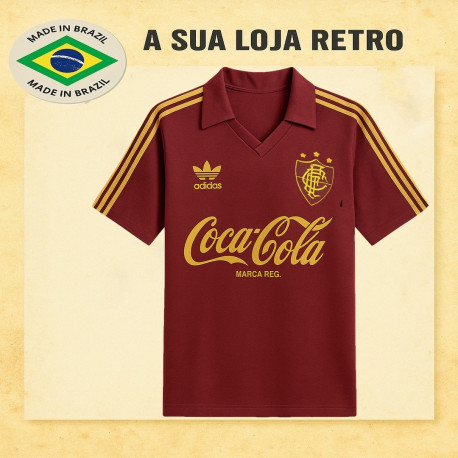 Camisa retrô Comemorativa Fluminense Grena coca cola