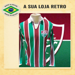 Camisa retrô Fluminense 1980 manga longa