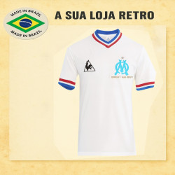 Camisa retro Olympique de Marselha - Gola V - França