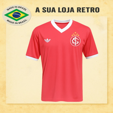 Camisa retrô Internacional 1979-1980 - Logo sem listras