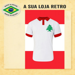 Camisa retrô Libano Branca