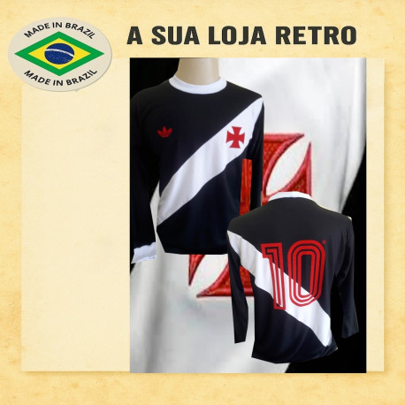 Camisa retrô Vasco Preta ML - 1982