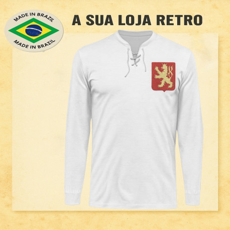 Camisa retrô Tchecoslovaquia Branca ML - 1934