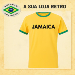 Camisa retrô Jamaica Amarela