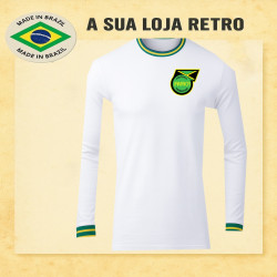 Camisa Retrô Jamaica branca ML