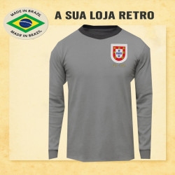 Camisa retrô Portugal cinza ML- 1921