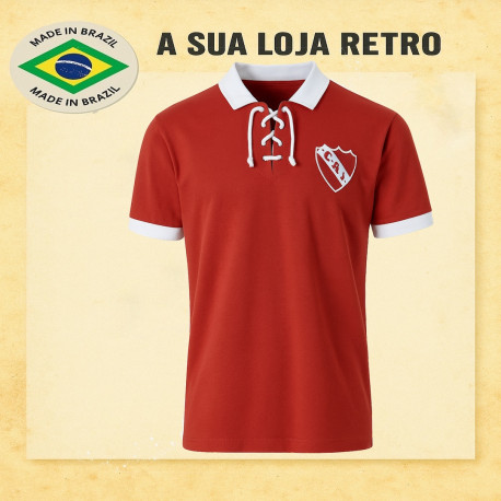 Camisa retrô Indepediente Gola Polo Cordinha- ARG