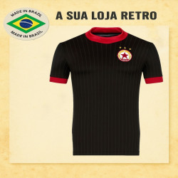 Camisa retrô CSKA Sófia preta 1980- BULG
