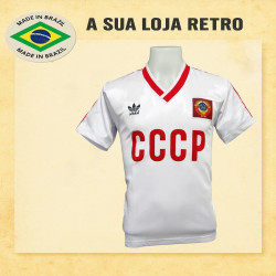 Camisa retrô CCCP Branca 1980