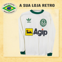 Camisa Palmeiras ML gola redonda - 1989 -91