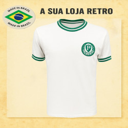 Camisa retrô Palmeiras branca - 1970 