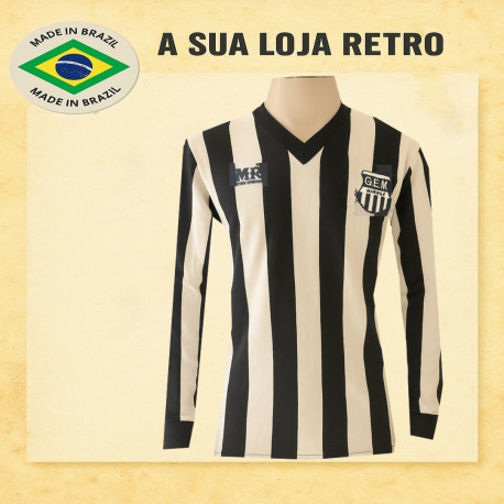 Camisa retrô Grêmio Maringa ML MR listrada.