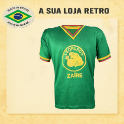Camisa retrô Zaire verde 1974