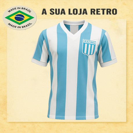 Camisa Retrô Racing gola V- ARG