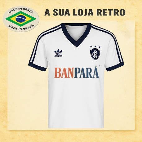 Camisa retrô Remo Branca Banpara - 1986