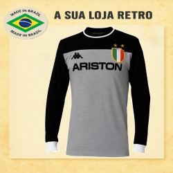Camisa Retrô Juventus de Turim Ariston goleiro 1986