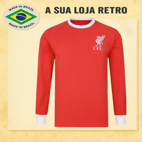 Camisa Retrô Liverpool Manga longa-1970