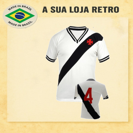 Camisa retrô Vasco branca - 1974 