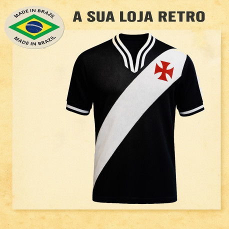 Camisa retrô Vasco da Gama -1974 tradicional 