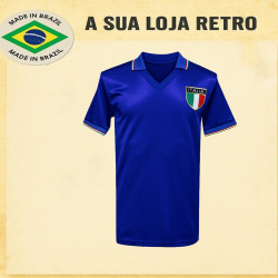 Camisa Retrô da Italia Paolo Rossi - 