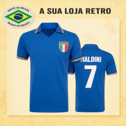 Camisa retrô Italia Maldini