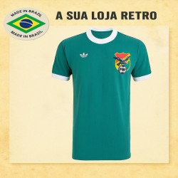 Camisa retrô Bolivia logo verde