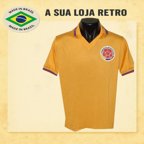 Camisa retrô da Colombia 1984