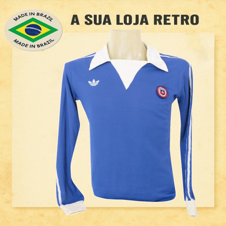 Camisa retrô Chile vermelha -1982