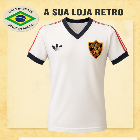 Camisa retrô Sport branca 1980