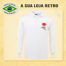 Camisa seleção Inglesa de rugby manga longa 1980