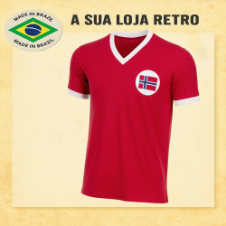 Camisa retrô Noruega - 1970