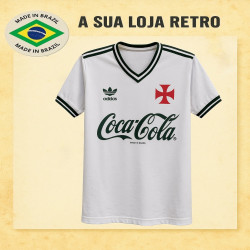 Camisa retrô Vasco Branca Comemorativa