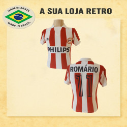 Camisa retrô PSV Eindhoven listrada- HOL
