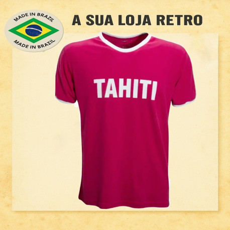 Camisa Retrô Tahiti vermelha