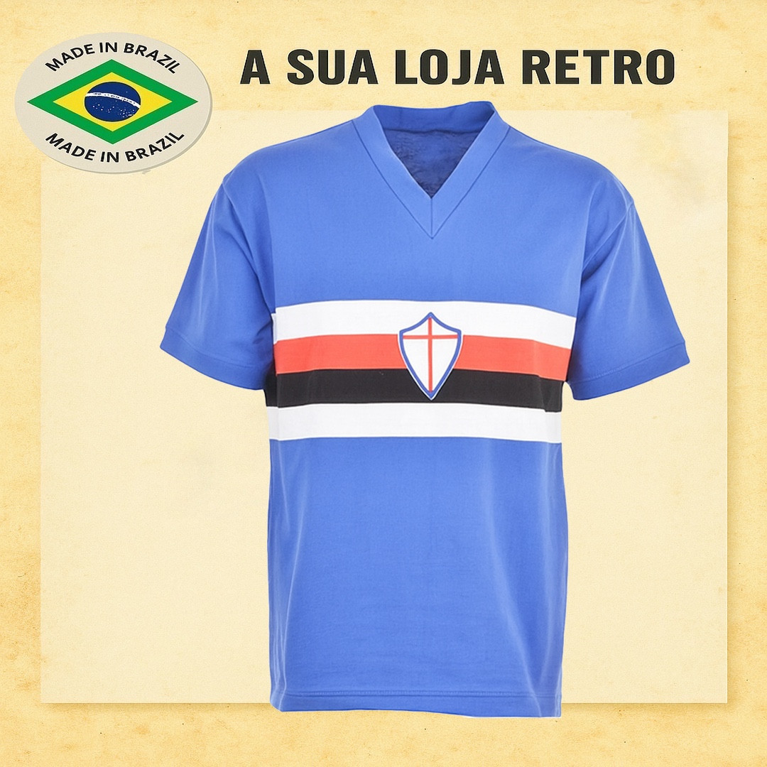 スティービーヴィンテージ Camisa retrô Sampdoria 1946-47 - ITA