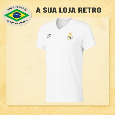 Camisa Retrô Real Madrid logo tradicional - ESP