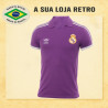 Camisa Retrô Real Madrid branca ML - ESP