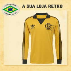 Camisa retrô Flamengo goleiro verde lubrax 1987-92
