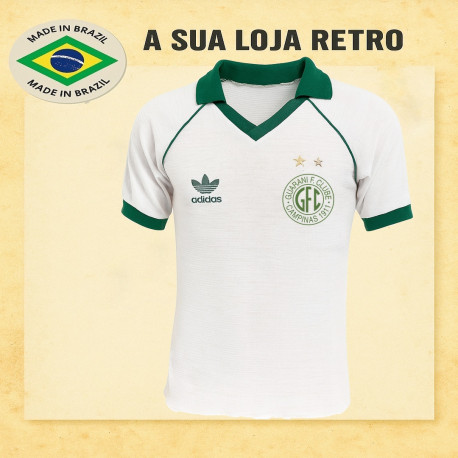 Camisa retrô Guarani branca - 1986 