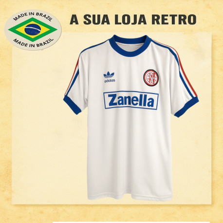 Camisa Retrô San Lorenzo de Almagro Zanella branca- ARG