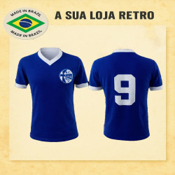 Camisa retrô São José azul - 1970