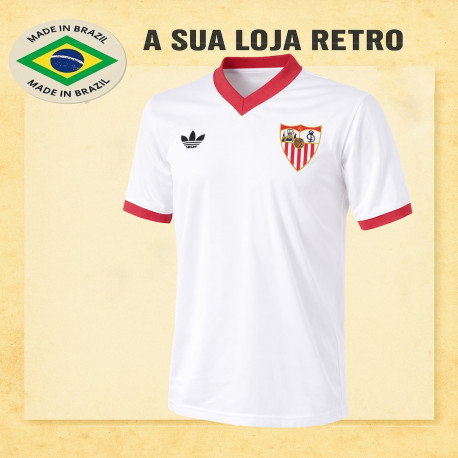 Camisa Retrô Sevilla FC branca 1976-77 - ESP