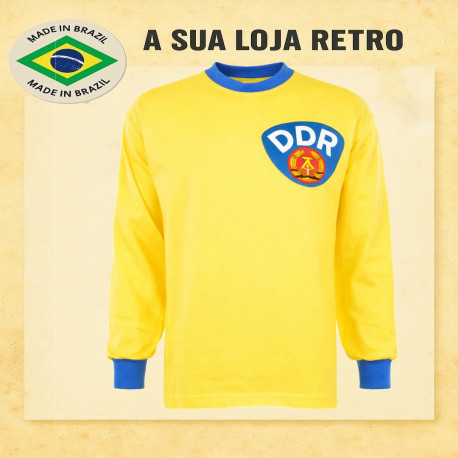 Camisa retrô Alemanha Goleiro Amarela DDR
