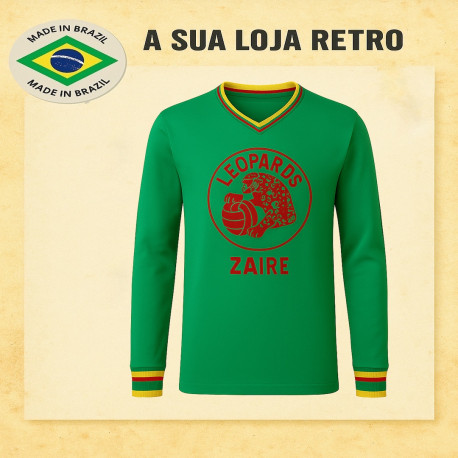 Camisa retrô Zaire verde ML 1974