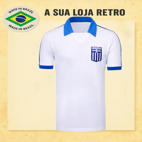 Camisa Retrô Grécia branca 1980