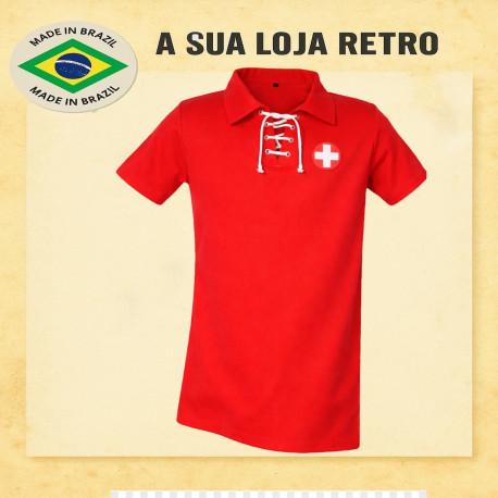Camisa retrô da Suiça Cordinha - SUI
