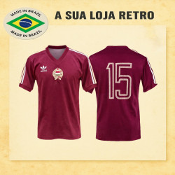 Camisa retrô Hungria Grena -1980
