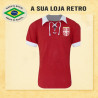 Camisa retrô da Sérvia Cordinha