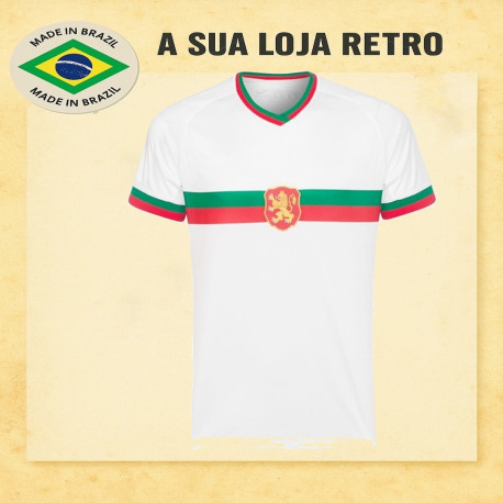 Camisa retrô Bulgaria Branca 1970