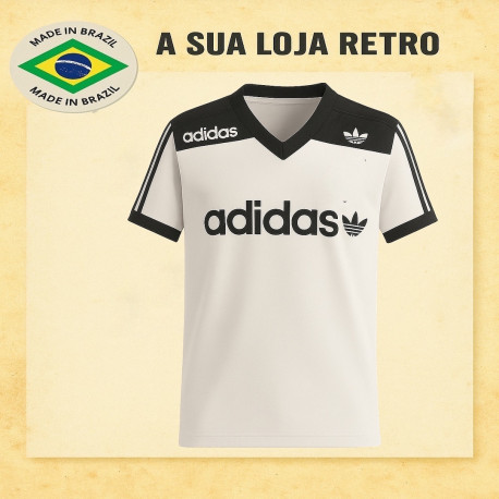 Camisa retrô Botafogo treino branca logo